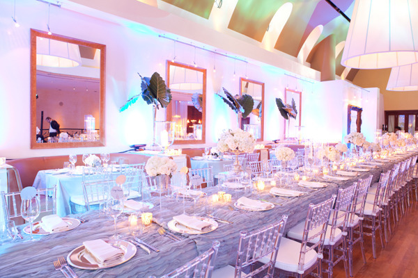 Periwinkle Wedding Colors Indoor Reception Purple Periwinkle Wedding Colors Indoor Reception