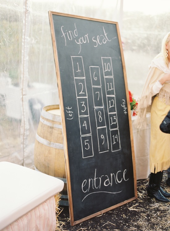 Chalkboard Seating Chart