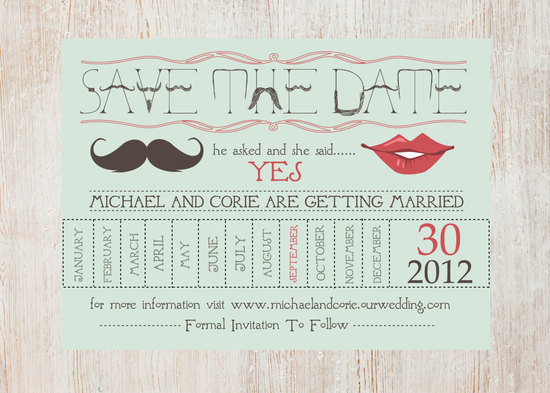 Wedding Save The Dates On Onewed Unique Wedding Save The Dates Calendar Design Invitations On Etsy Quirky