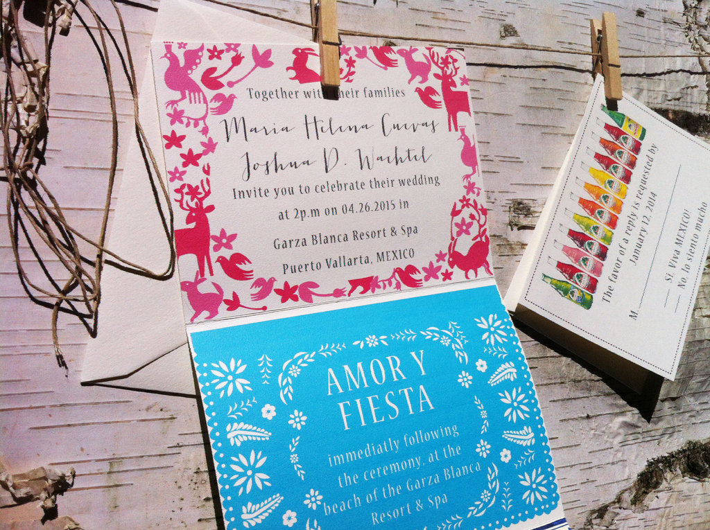 Enrique Annessa S Creative Mexico Destination Wedding Invitations Mexico Wedding Invitation Map