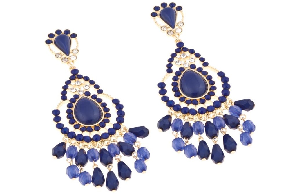 Blue Bridal Earrings Deep Navy Something Blue Bridal Earrings Deep Navy