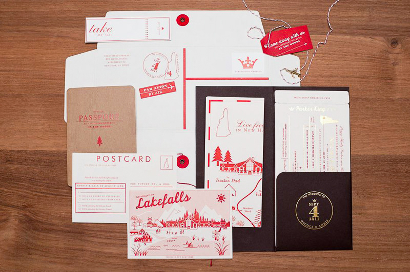 map inspired weddings travel