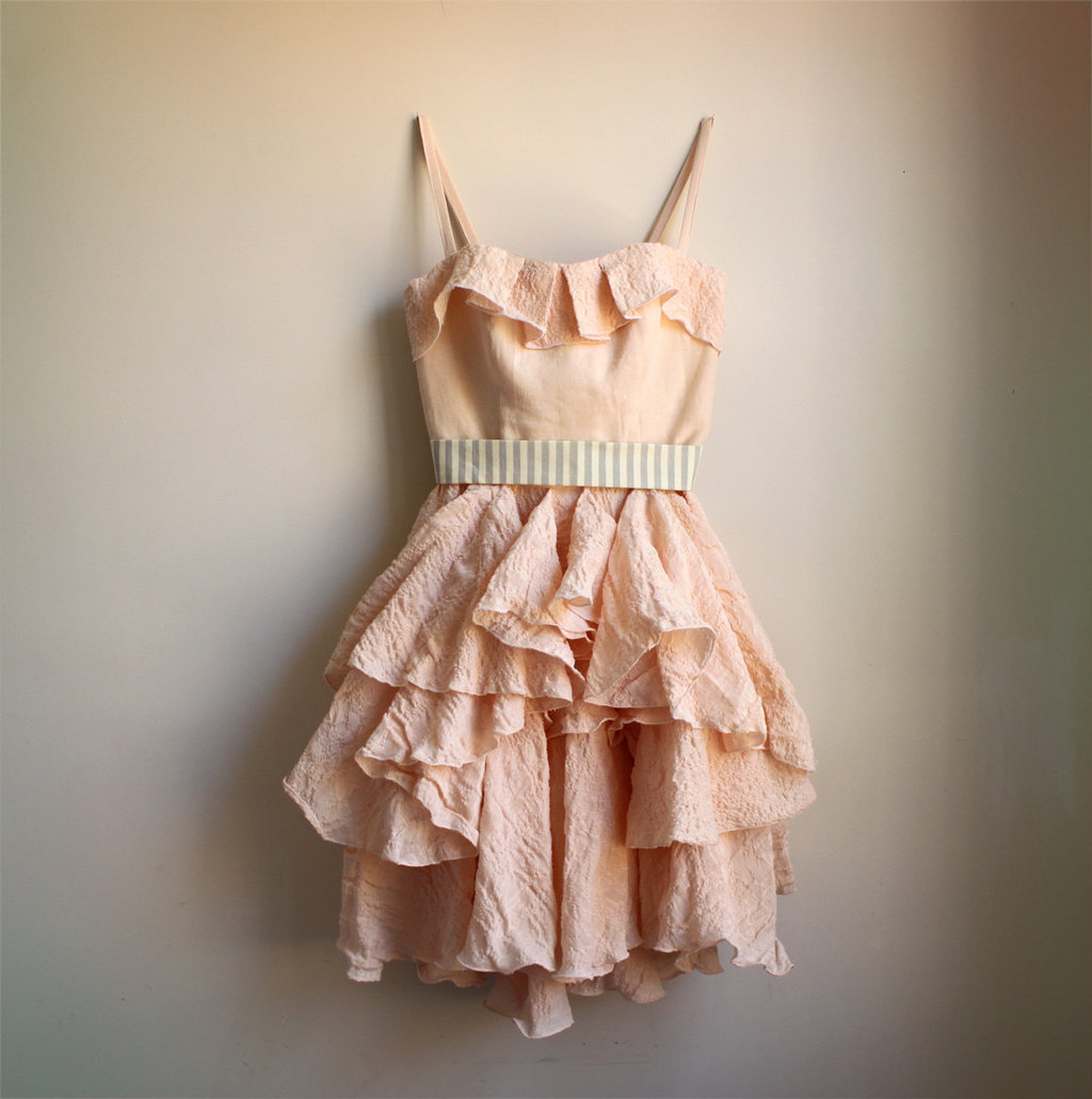 beautiful bridesmaid dresses from Etsy bridal party attire blush pink