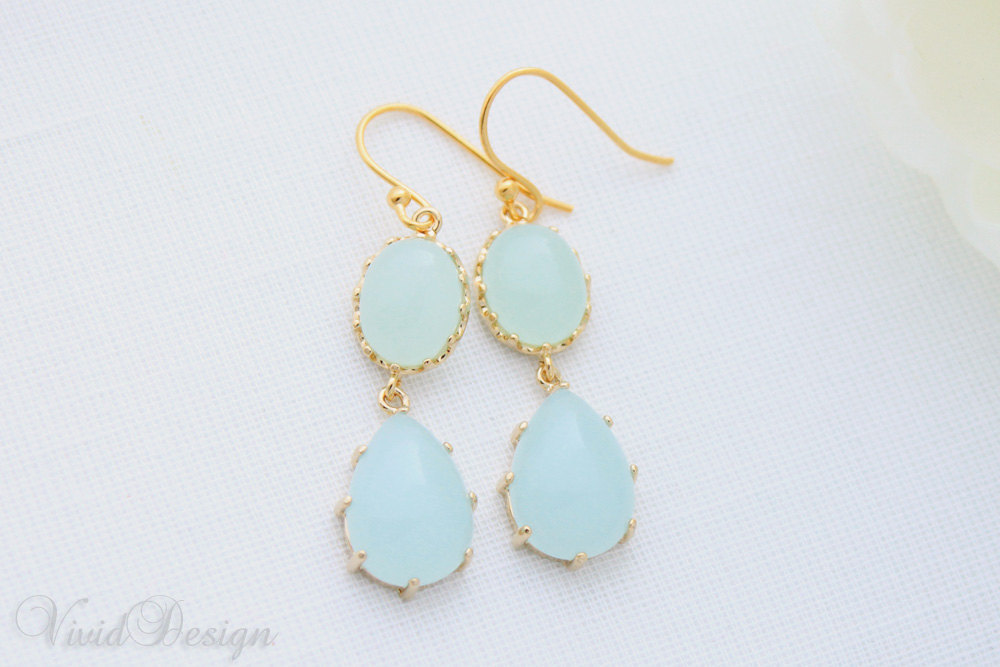 Blue Wedding Inspiration Bridal Style Spotting Drop Earrings Something Blue Wedding Inspiration Bridal Style Spotting Drop Earrings
