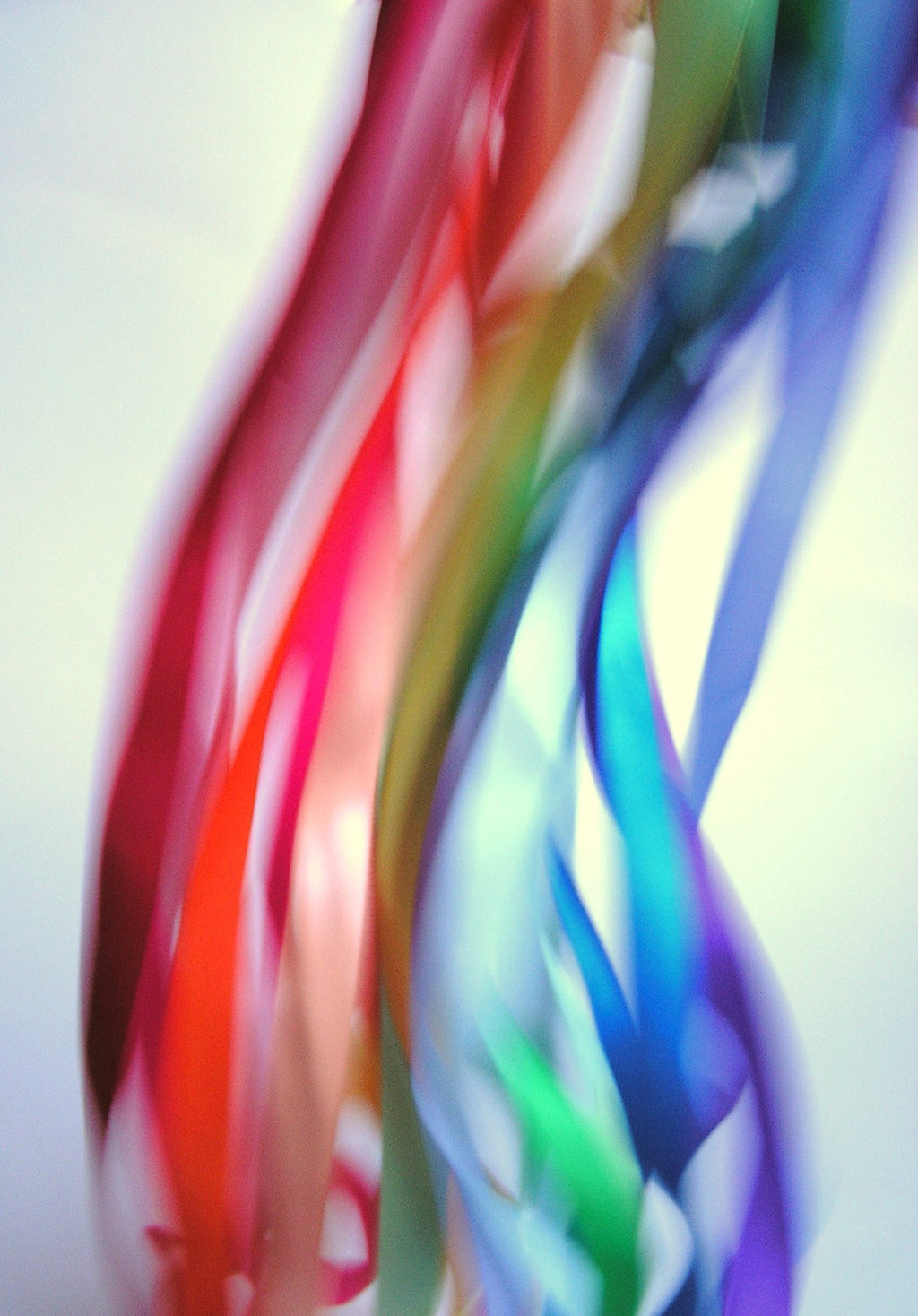 rainbow wedding inspiration ribbons