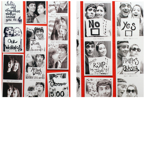 Photo Booth Wedding Invitation Polyvore Save The Date Photo Booth Strip Card
