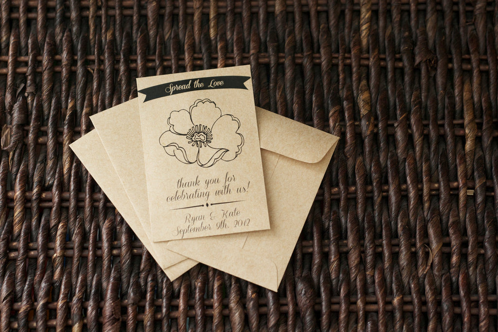 handmade wedding stationery decor using kraft paper Etsy weddings 5
