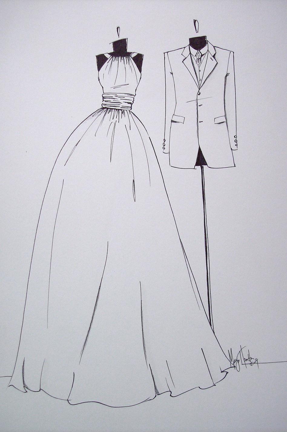 dress and tux