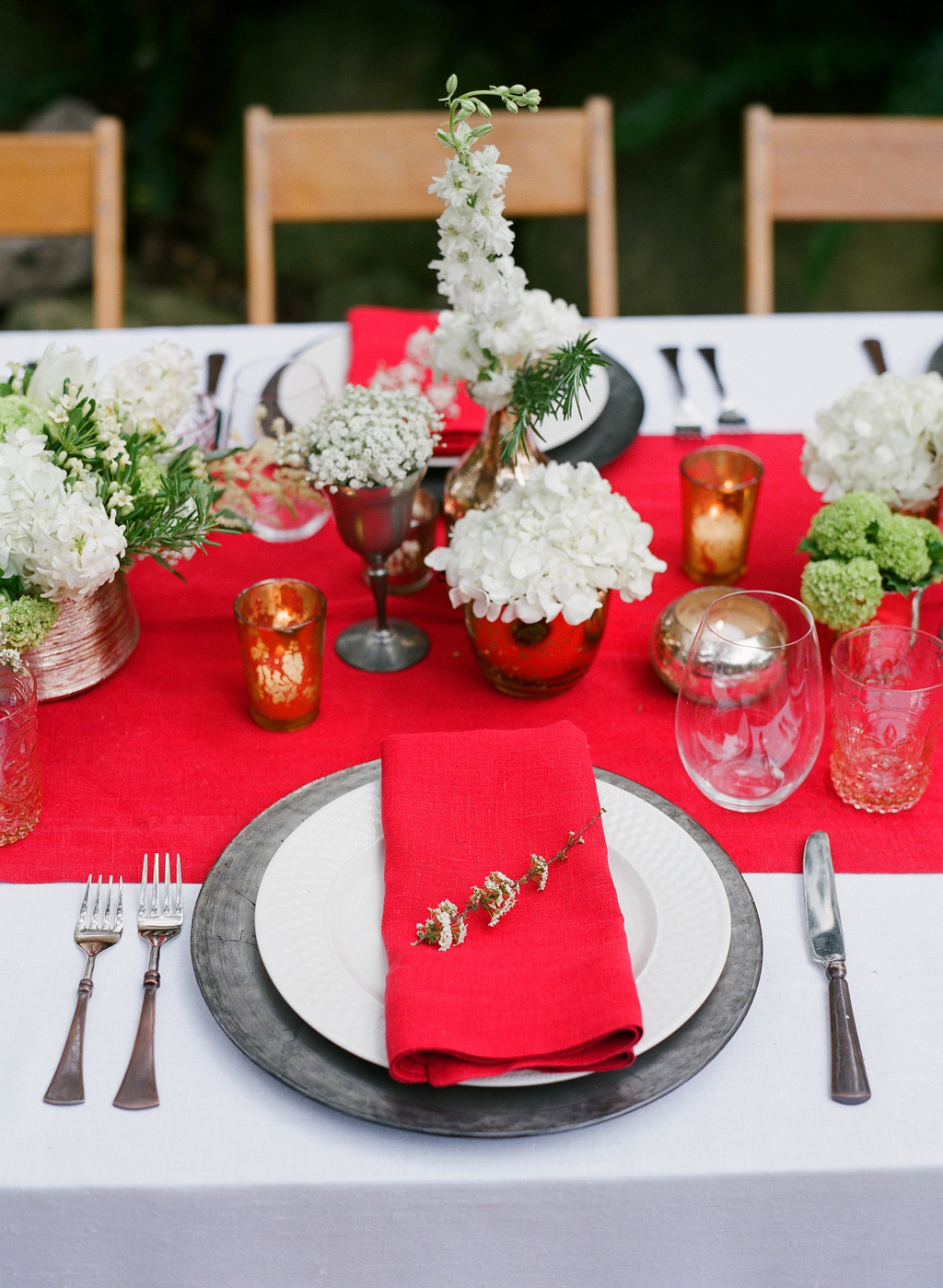 Bohemian wedding venue table setting Bohemian wedding venue table setting
