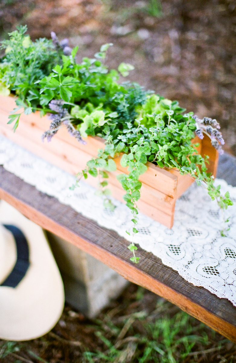 Herb Garden Wedding Centerpieces