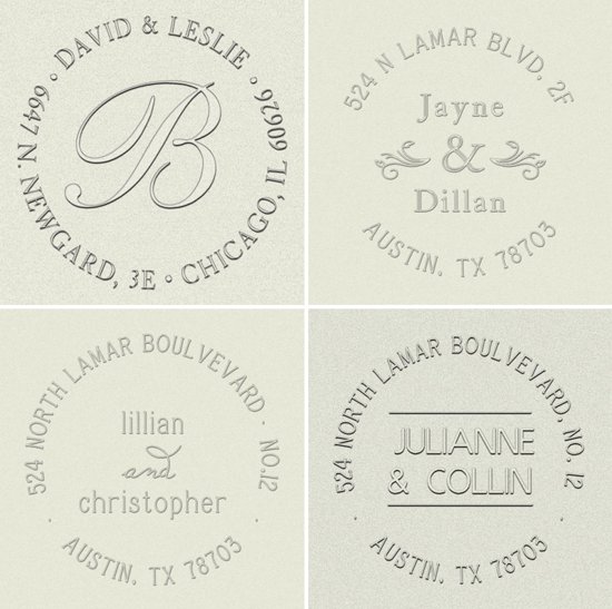 5 easy ways to personalize the wedding DIY weddings address embosser