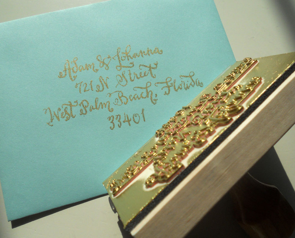5 Easy Ways To Personalize The Wedding Diy Weddings Calligraphy Stamp