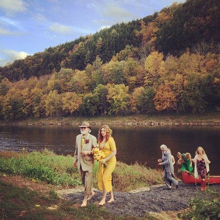 Real Wedding Amber Tamblyn David Cross Upstate New York Instagram 4
