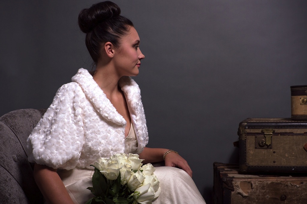 Beautiful Bridal Boleros To Top A Simple Wedding Dress Faux Fur Jacket
